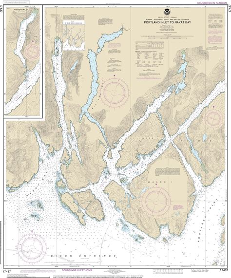 NOAA Nautical Chart 17437 (Portland Inlet to Nakat Bay) – Nautical