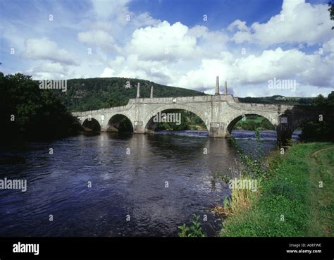 Dh Aberfeldy Perthshire General Wade Bridge Across The River Tay Old