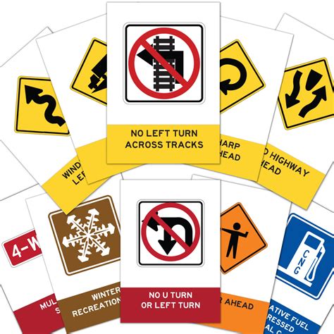 Buy 141 Dmv Driving Test Road Sign Flash Cards Revise For Your