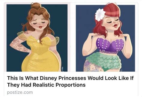 Woman Says These “realistically Proportioned” Disney Princess Make Her Mad And Heres Why