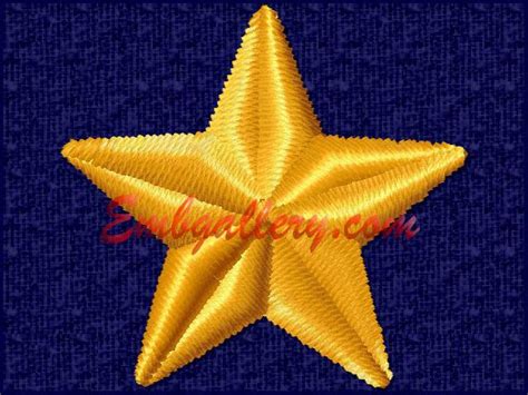 A Big Star Machine Embroidery Design