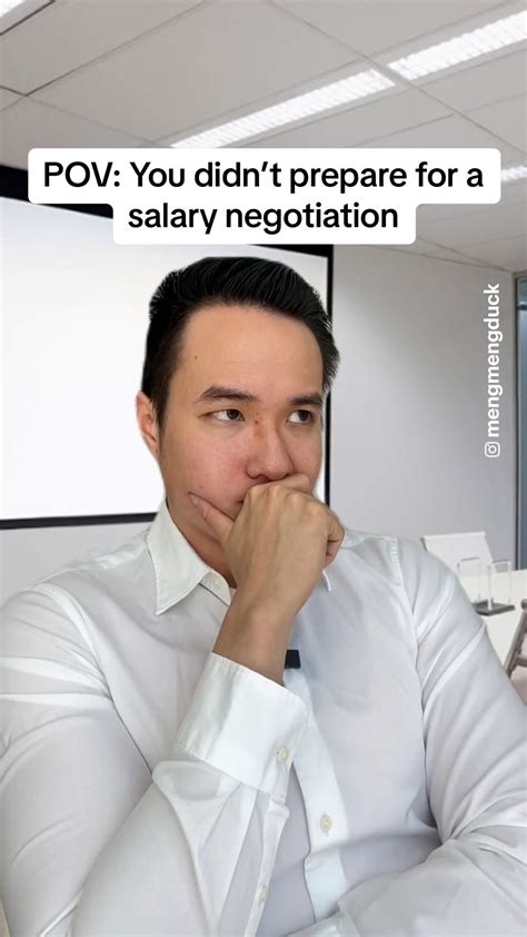 Pov You Didnt Prepare For A Salary Negotiation