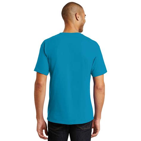 Hanes 5250 Authentic 100 Cotton T Shirt Teal Full Source