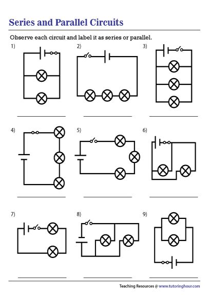 Free Electric Circuits Worksheet Science Teacher Made Ph