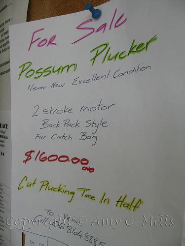Possum Plucker This Is For Real It Was On A Bulletin Boar Flickr