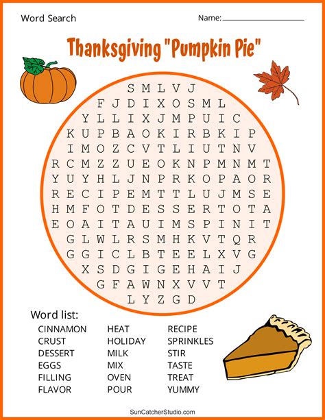 Thanksgiving Word Search Free Printable Puzzles Diy Projects
