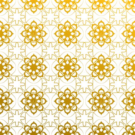 Golden Arabic Islamic Line Seamless Pattern Vector Golden Pattern