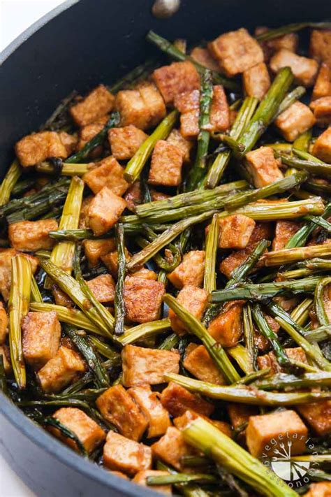 Tofu cook, you make a sauce with peanuts, sesame oil, ginger, garlic and a few other ingredients; Teriyaki Tofu Stir Fry Over Quinoa - Vegetarian Gastronomy
