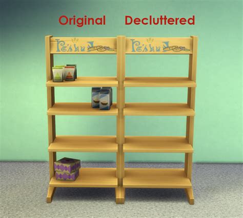 Mod The Sims Decluttered Tower Of Treats Display Shelves