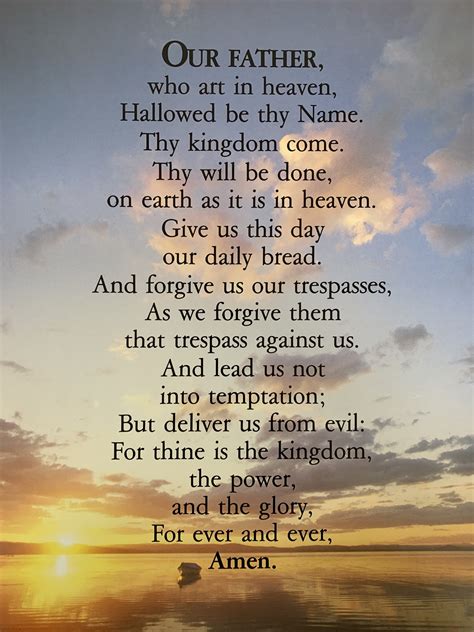 Printable Our Father Prayer