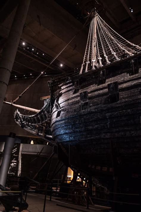 The Vasa 17th Century Swedish Warship In Stockholm Editorial Stock