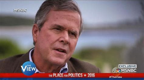 Video Jeb Bush Tells Msnbc He Is Not Going To Vote For Hillary