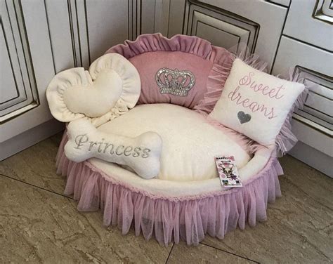 Whether you're looking for a shaped dog beds or canopy dog beds, we've got you covered with a variety of styles. Baby pink princess pet bed Personalized dog bed with tulle ...
