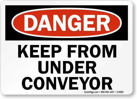 Conveyor Warning Signs Conveyor Safety Signs