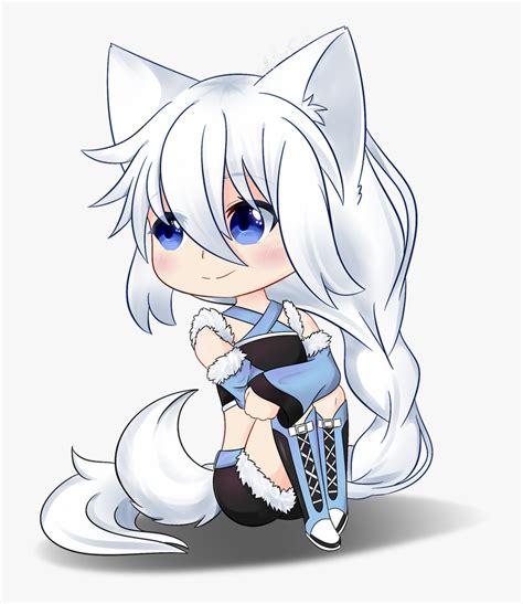 Anime Chibi Wolf Girl