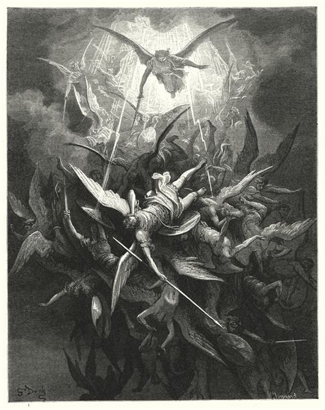 Illustration By Gustave Dore For Miltons Paradise Lost Book I Lines