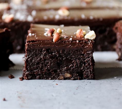 Chocolate Hazelnut Brownies With Coffee Ganache Recipe Chocolate