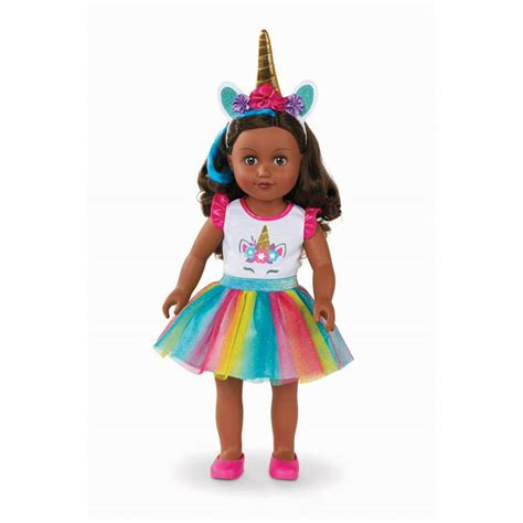My Life As 18 Inch Poseable Unicorn Trainer Doll African American