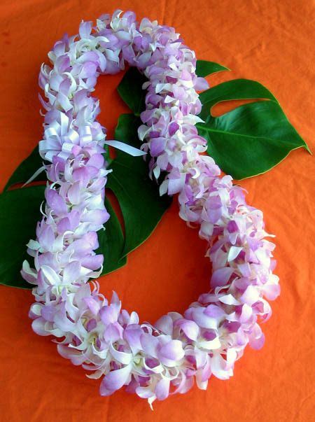 Hawaiian Flower Leis Back To Hawaiian Leis Lavender Deluxe Orchid
