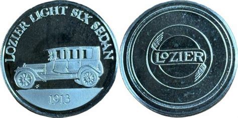 Franklin Mint - Collection of Antique Car Coins - Series 1 (Lozier