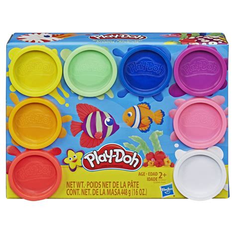 Play Doh 8 Color Rainbow Pack Of Play Doh 16 Ounces Total Walmart