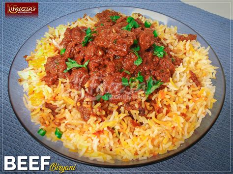 Beef, brown rice, bell peppers, canned black beans, shredded mexican cheese blend. Beef Biryani - Fauzia's Kitchen Fun