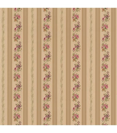 Princess Gold Floral Stripe Wallpaper Striped Wallpaper Victorian