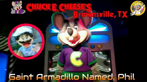 Chuck E Cheeses Brownsville Tx Giant Armadillo Named Phil 2018