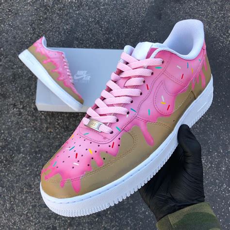 Mens air force 1 basketball shoe. Pink Sprinkle Donut- Custom Nike Air Force 1's - B Street ...