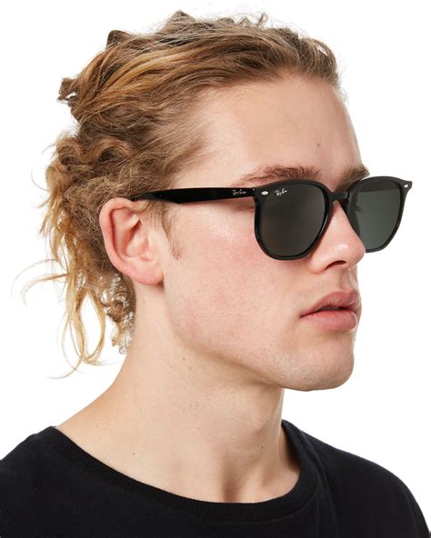 Ray Ban Hexagonal Sunglasses Black Green Surfstitch