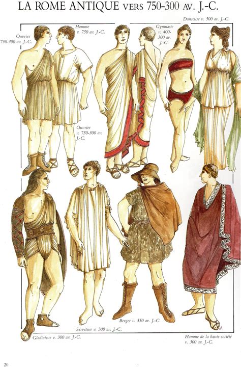 Roman Fashion Le Costume Occidental De L Antiquit La Fin Du Xx