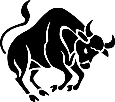 Taurus Bull Symbol Vector Clipart
