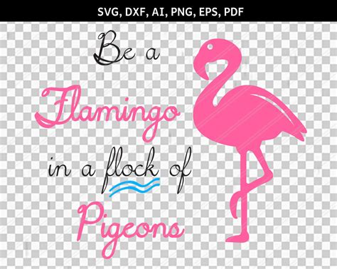 Flamingo Svg Flamingo Clipart Zoo Svganimal Svg Beach Svg Etsy