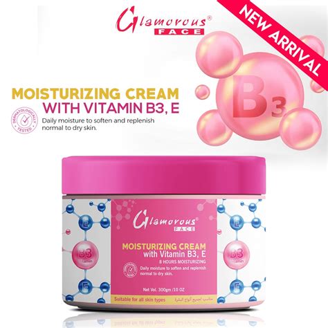 Glamorous Face Moisturizing Cream With Vitamin B3 And E 300g Eshaistic