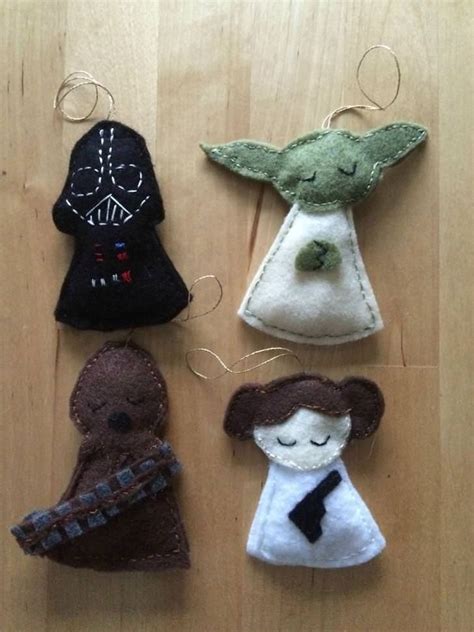 Felt Star Wars Ornaments Star Wars Crafts Star Wars Diy Felt