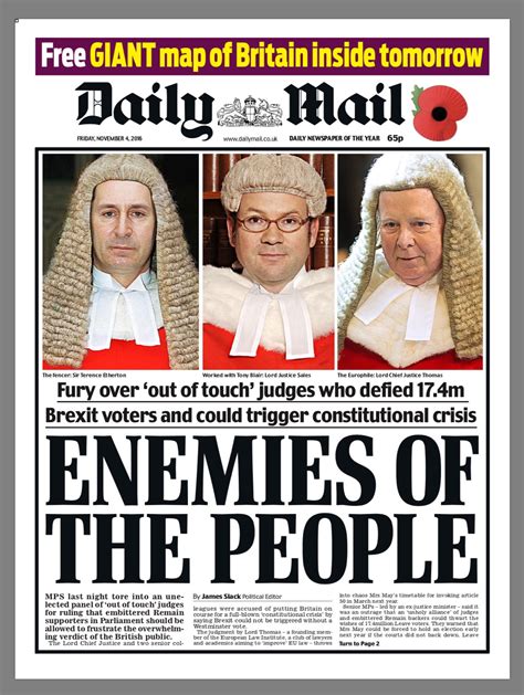 David davis fell off his own brexit cliff edge today after stumbling off a podium following a crucial speech in london on divorce talks with brussels. UK's pro-Brexit press slams high court ruling on Gina ...