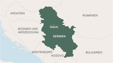 Serbien Karte Europa | Kleve Landkarte