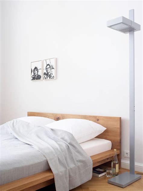 This ethereal floor lamp is lovely mood lighting for a bedroom, while also supplying light for your midnight reading sessions. Bedroom floor lamps