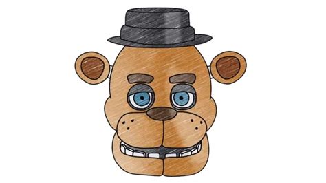How To Draw Freddy Fazbear From Five Nights At Freddy S Step By Step