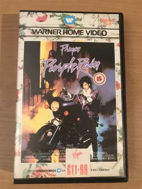 Prince Purple Rain Vhs Video Cassette Tape Warner Brothers Big Box £10