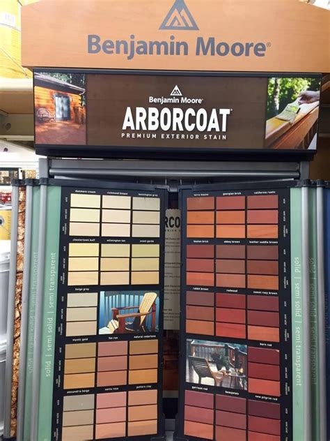 Benjamin Moore Arborcoat Solid Stain Color Chart