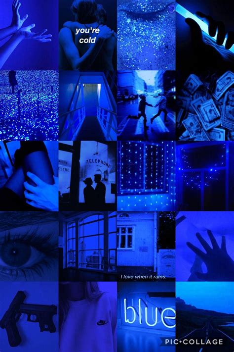 Blue Collage Wallpapers Wallpaper Cave