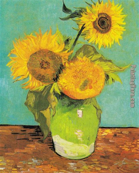 Check out our full range of van gogh prints: Vincent van Gogh Three Sunflowers in a Vase painting anysize 50% off