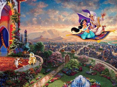 Thomas Kinkade Disney Aladdin 750 Piece Puzzle Thomas Kinkade