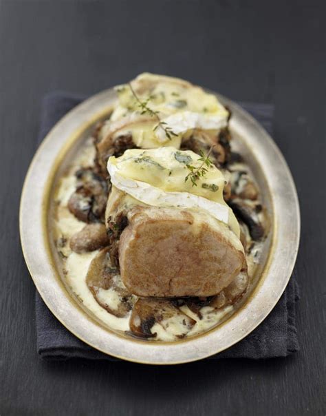 Filet mignon de porc rôti au Bresse Bleu façon Orloff