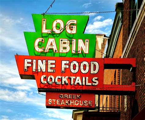 Do a tasting at galena cellars winery, blaum bros. Log Cabin Fine Food ~ Galena, Wis | Vintage neon signs ...