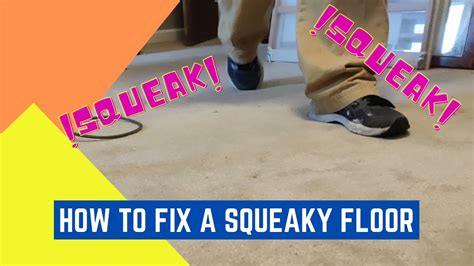How To Repair Squeaky Floors Through Carpeting Youtube