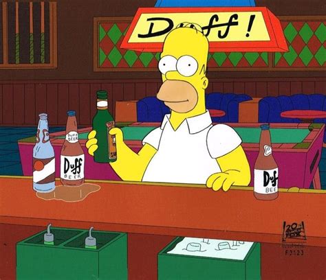 Homer Simpson Drinking At Moes