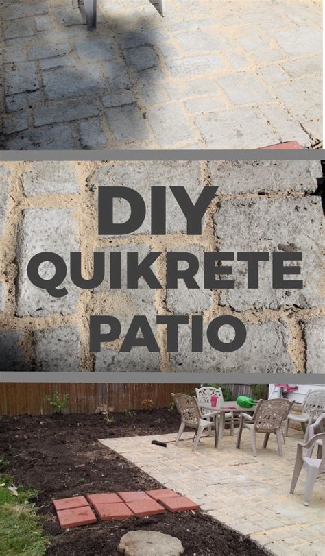 DIY Quikrete Patio | Homemaking | DIY, Diy door, Patio
