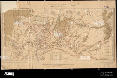 Carte du Bassin du Mackenzie dressée de à indios athapascos mapas indios de